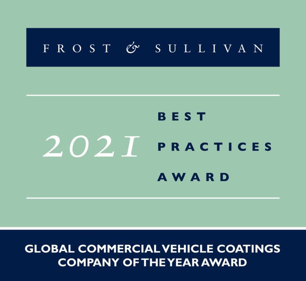Axalta named Frost & Sullivan's 2021 Global Commercial Vehicle Coatings Company of the Year