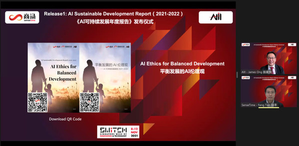 SenseTime released the “AI Sustainable Development Report 2021-2022: AI Ethics for Balanced Development” and its “Best Practice Cases” at SFF x SWITCH