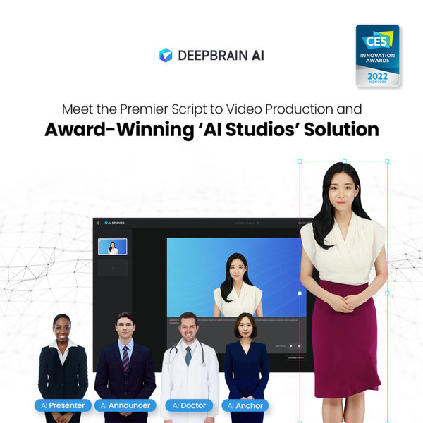 AI Studios Script to Video Synthesis Solution CES Award
