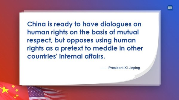 Highlight from President Xi Jinping’s meeting with US counterpart Joe Biden via video link in Beijing on Tuesday morning, Nov 16, 2021. [Graphicchinadaily.com.cn]2