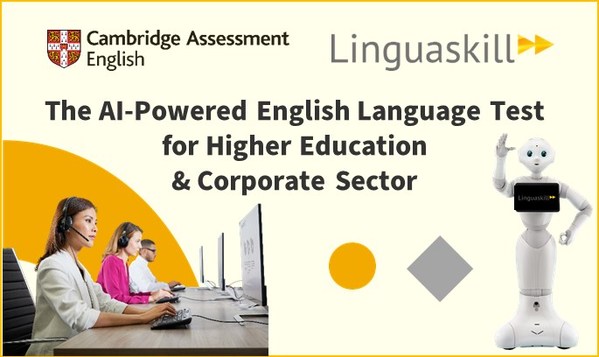 Cambridge의 Linguaskill은 고등 교육 및 기업 부문을 위한 AI 기반 영어 시험이다.