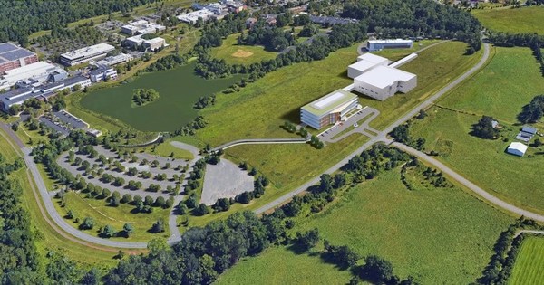 计划在新泽西州霍普韦尔的西普林斯顿创新园区建造的占地42英亩（约17万平方米）百济神州生产基地和临床研发中心渲染图。来源：百济神州