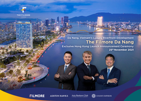 （左起）Filmore主席Danny Nguyeng先生、Filmore投資人Doan Viet Dai Tu先生、Golden Emperor Properties、Asia Bankers Club及Ashton Hawks首席執行官Kingston Lai先生