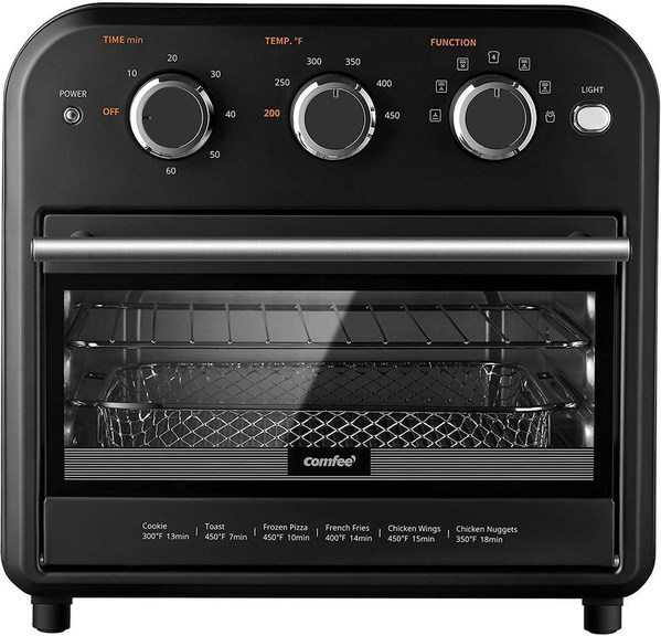 BlackFriday Gift Guide 2021:Comfee' 7-in-1 Air Fryer Toaster Oven for Foodies