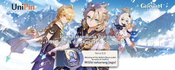 Bersiap Sedia Pemain Genshin Impact, Blessing of The Welkin Moon Kini Tersedia di UniPin