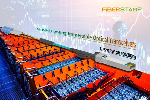 FIBERSTAMP Liquid Cooling Immersive Optical Transceivers applicable for data centers and 5G network