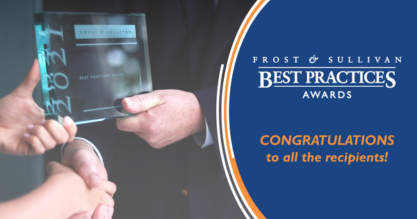Leading Organizations Awarded Excellence in Best Practices by Frost & Sullivan for Exemplary Achievements