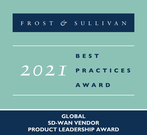 Fortinet Receives Frost & Sullivan's 2021 Global SD-WAN Vendor Product Leadership Award