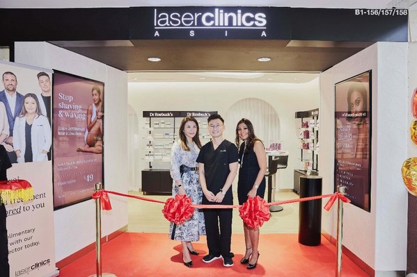 From left to right: Dr Karen Soh, Medical Director of Laser Clinics Group Singapore and Clinic Director at Laser Clinics Asia at Prive; Dr Gabriel Tan, Clinic Director at Laser Clinics Asia at Parkway Parade Shopping Mall; and Sona Aggarwal, Regional General Manager of Laser Clinics Asia