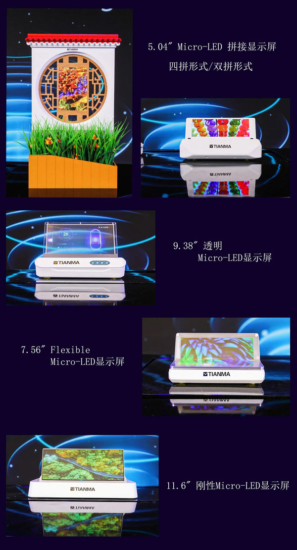 Tianmaが2021 Micro-LED Ecosystem Alliance Conferenceで4種のマイクロLEDディスプレーを公開