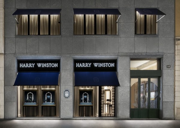 海瑞温斯顿珠宝王国在米兰开设新零售沙龙