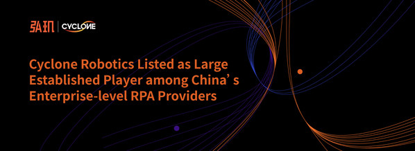 Cyclone Robotics Listed among China's Enterprise-level RPA Providers in Now Tech: Robotic Process Automation in China, Q4 2021