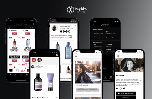REPLIKA SOFTWARE INC. PARTNERS WITH L'OREAL'S PROFESSIONNEL PRODUCTS DIVISION TO OFFER DIGITAL NEW DIRECT-TO-CONSUMER CAPABILITIES TO THEIR NETWORK OF SALONS & HAIRSTYLISTS AROUND THE GLOBE