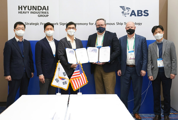 HHI Group and ABS to collaborate on real-life trials of autonomous ship technologies