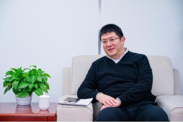 Foto menunjukkan Shan Xiangqian, Ketua Parti Bandar Wuhu di timur Wilayah Anhui China.