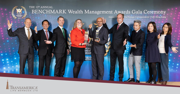 TRANSAMERICA LIFE BERMUDA HONORED BY INDUSTRY PEERS AT THE BENCHMARK WEALTH MANAGEMENT AWARDS