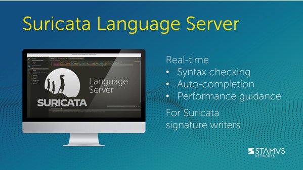 Suricata Language Server (SLS), a new open-source tool that streamlines rule writing for Suricata signature developers by providing real-time syntax checking, performance guidance, and auto-completion of Suricata IDS signatures while using popular source code editors.
