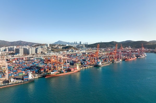 The view of Busan Port, where the 2022 International Federation of Freight Forwarders