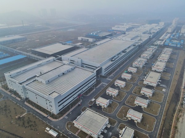 湖南三安工厂鸟瞰，2022年1月