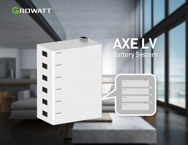 Growatt perkenal sistem bateri AXE LV perkasa simpanan tenaga solar luar-grid