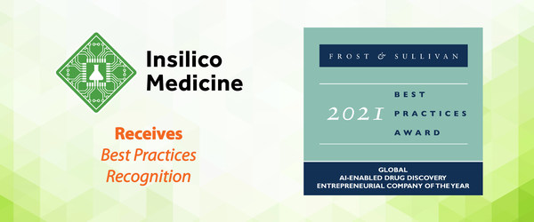 Insilico Medicine Applauded by Frost & Sullivan for Enabling Rapid and Cost-Effective Drug Discovery and Development with Its Pharma.AI Platform
