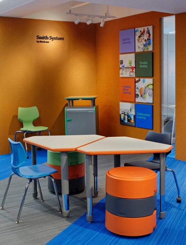 參觀者到訪Gimie陳列室時將可以體驗為幼稚園至中學生的學習環境特意策展的各種空間設計。