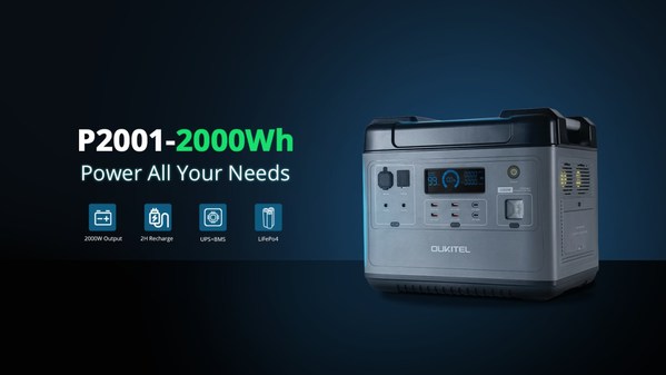 Oukitel launches the Super-fast Recharging (1.5 Hours) 2000Wh Portable Power Station-P2001