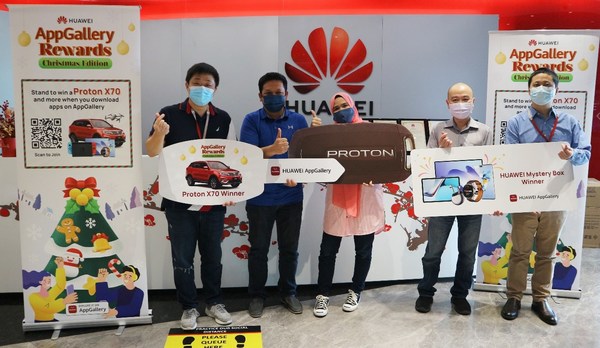 Huawei Umum Pemenang-pemenang "AppGallery Rewards - Christmas Edition" dengan Hadiah Bernilai Lebih RM250,000