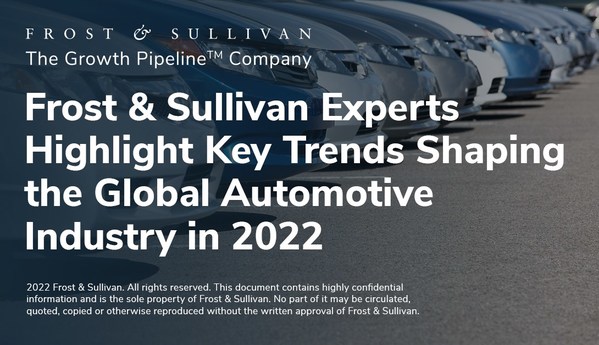 <div>Frost & Sullivan Experts Highlight Key Trends Shaping the Global Automotive Industry in 2022</div>