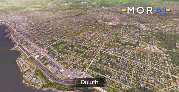 Digital Twin Environment generated from MORAI SIM – Duluth, MN