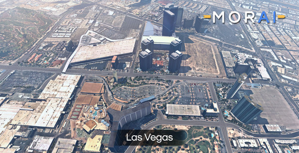 Digital Twin Environment generated from MORAI SIM – Las Vegas, NV