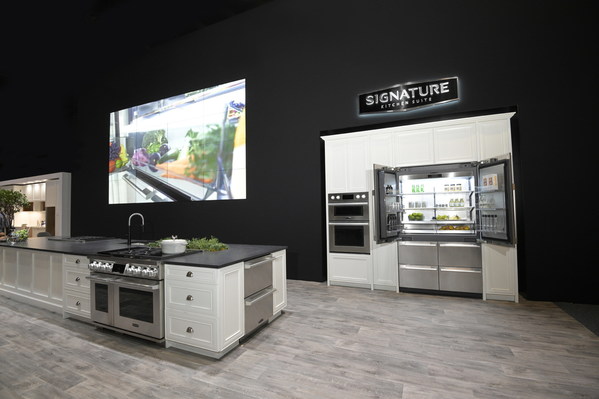 Signature Kitchen Suite space in LG booth at KBIS 2022
