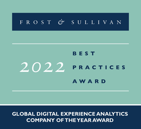 2022 Global Digital Experience Analytics Company of the Year Award