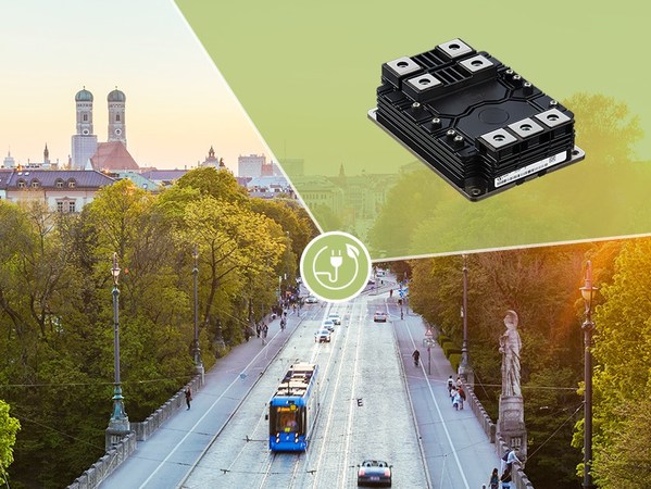Green mobility: Infineon's CoolSiC(TM) power module reduces energy consumption of streetcars by ten percent
