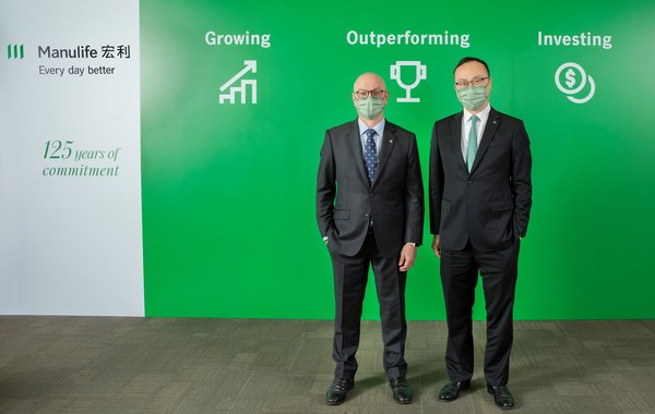 Manulife Hong Kong today announced its fourth quarter and full-year 2021 financial results. Present at the media briefing were Damien Green, Chief Executive Officer (left) and Wilton Kee, Chief Financial Officer (right).