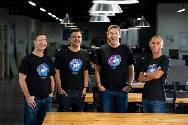 From left to right: Nelson Allen, Vice President of Growth; Saurabh Ohri, Vice President, Sales for B2B SaaS; Lawrence Corbett, Chief Operating Officer; and Thomas Lee, Chief Revenue Officer