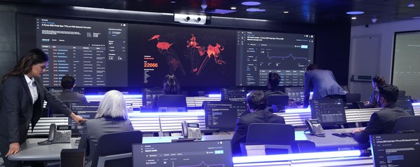 The New IBM Security Command Center in Bengaluru, India trains businesses in the art of responding to cyberattacks. Credit: IBM
