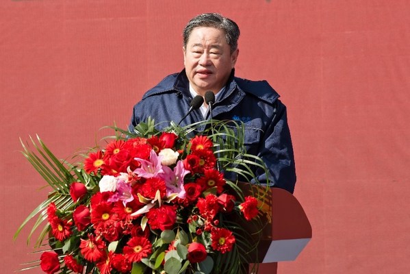 中国中化董事长宁高宁在试生产启动仪式上致辞