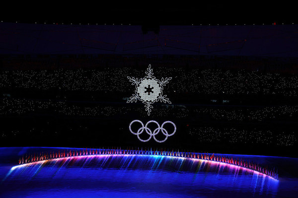 พิธีปิดการแข่งขันกีฬาโอลิมปิกฤดูหนาว 2022 ณ สนามกีฬาแห่งชาติกรุงปักกิ่ง เมื่อวันที่ 20 กุมภาพันธ์ 2022 / ภาพโดย CFP