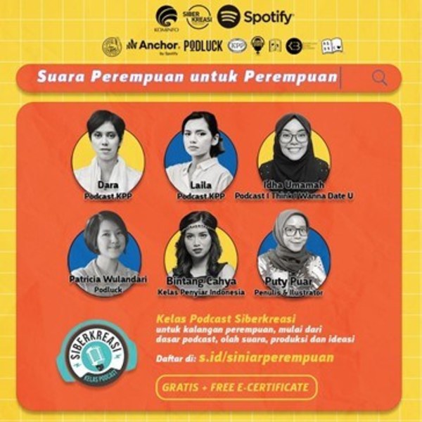 Kementerian Komunikasi dan Informatik SERTA Siberkreasi Jalin Kerjasama dengan Spotify Tingkatkan Kemahiran Penyampai Audio Siar Muda Indonesia
