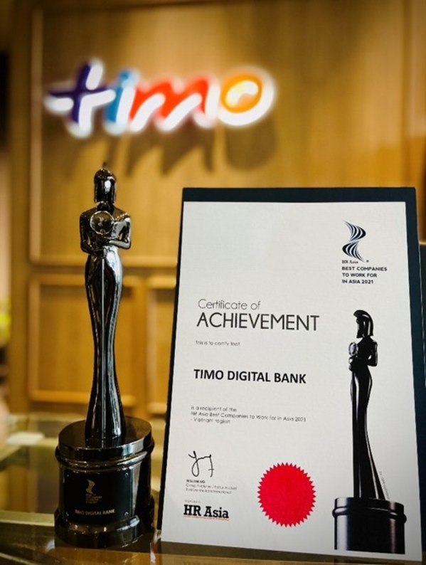 Timo Digital Bank Vietnam was recognized as one of the "Best Companies to Work for in Asia 2021"