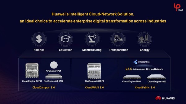 Huawei announced six all-new intelligent cloud-network offerings (PRNewsfoto/)