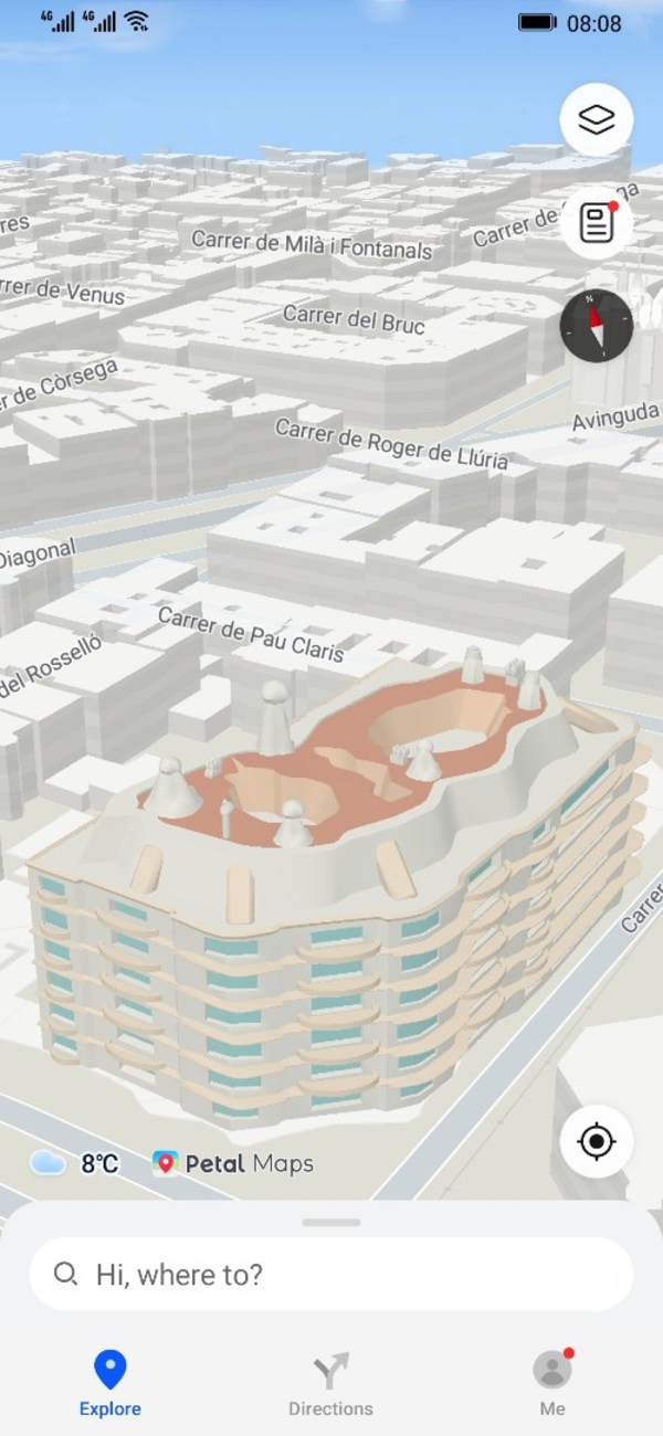 Địa điểm 3D trên Petal Maps