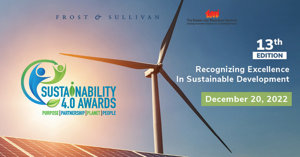 <div>Frost & Sullivan and TERI to Recognize Indian Organizations Embedding Sustainability with Economic Value Creation at its Sustainability 4.0 Awards 2022</div>