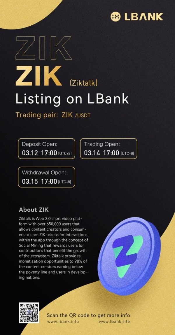 Ziktalk’s official listing schedule