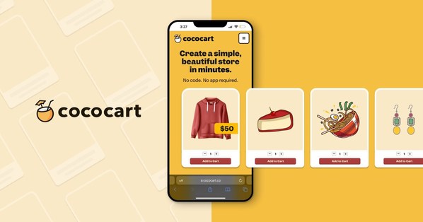 Create a simple, beautiful store in minutes with Cococart.