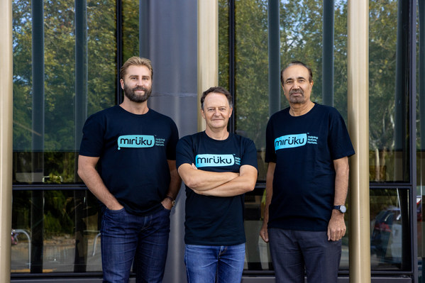 Miruku Co-Founders - Amos Palfreyman, Ira Bing and Harjinder Singh