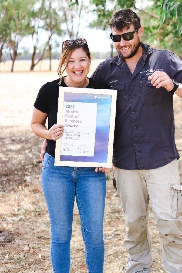 Rocky Ridge Brewery Wins Promoting Sustainability Award at the Telstra Best of Business Awards 2022