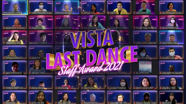 VISTA's Virtual Annual Awards Ceremony to acknowledge the staff who made the biggest impact in 2021.
