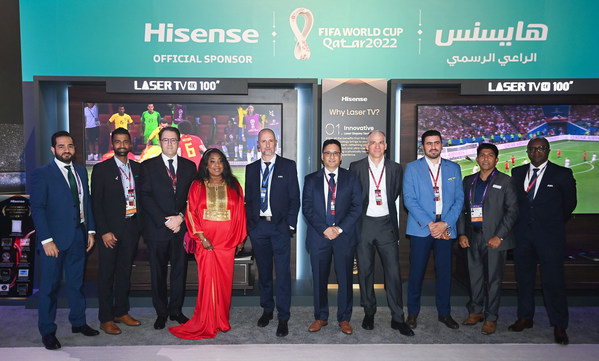 하이센스 L9G 레이저 TV, 월드컵 최종 조 추첨 행사에서 공개